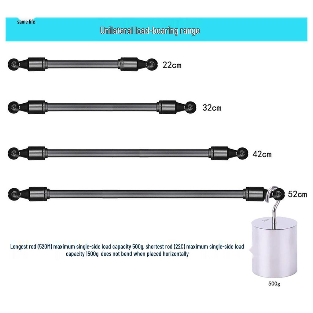 17mm Dual Ball Head Phone Holder Extension Rod Adapter