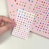Colorful Star Rhinestone Face Stickers Dopamine Makeup Gems for Music Festival Self-Adhesive Body Jewels for Cheek Decoration
