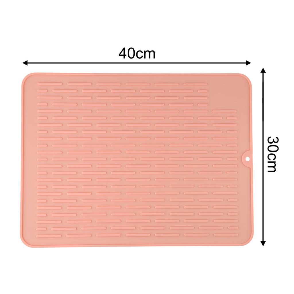 Grey Black Green Pink Dish Drying Mat Silicone Dish Mat Sink Mat Silicone Non-Slip Fast Drying Multifunctional