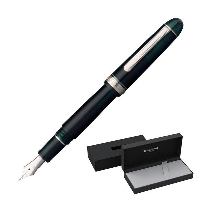 Platinum Pen #3776 Century Rhodium Laurel Green Extra Fine PNB-18000CR #41-9