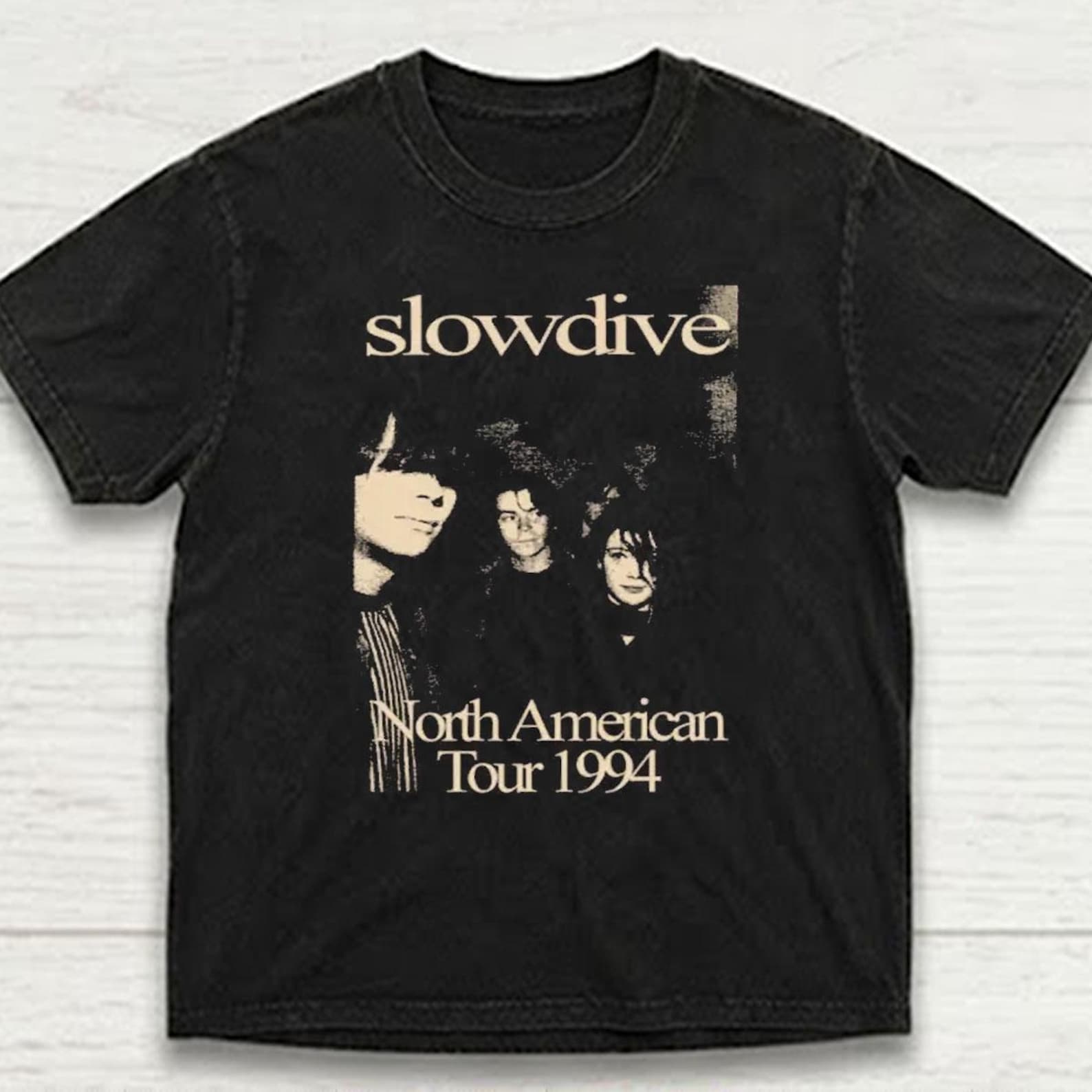Comfort Colors Slowdive North American Tour 1994 Band T-Shirt, Vintage Music Tee XL