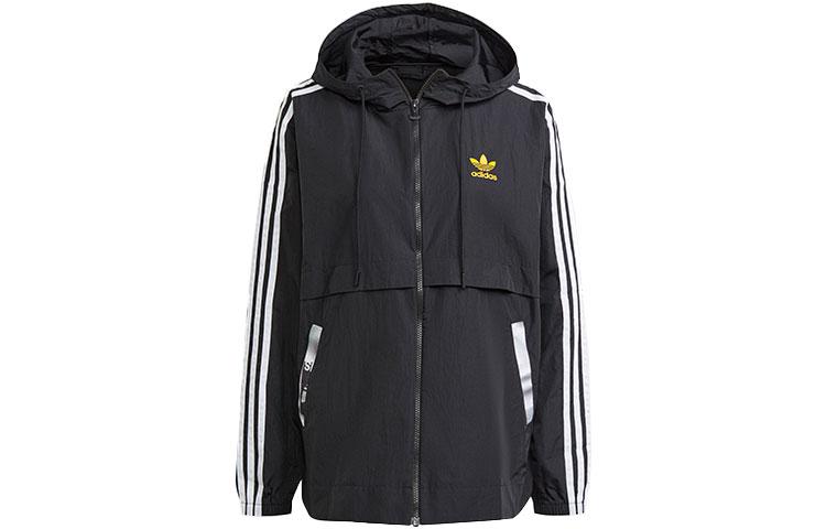 Adidas Originals Trefoil Jackets Women s Black Hooded Moderate Other HA4718 34