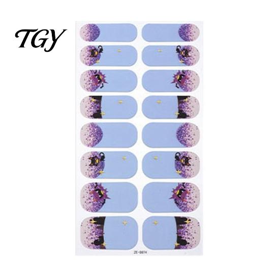 Spooky Nail Stickers Halloween Glow-in-the-Dark Stickers, Gothic Spider Web Ghost Manicure Decorative Art Decoration Decals, Accessories for