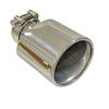 1pcs exhaust pipe stainless steel silvery Tailpipe modification export personalized oval thick 80mm wide 120mm muffler