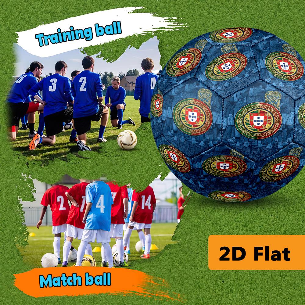 Royal Emblem Fabric Football Suitable for Both Training and Competition Suitable for Training, Competition, and Indoor and Outdoor Sports.