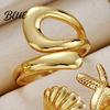 Shell Ring 5Pcs Ocean Beach Men Women Starfish Sea