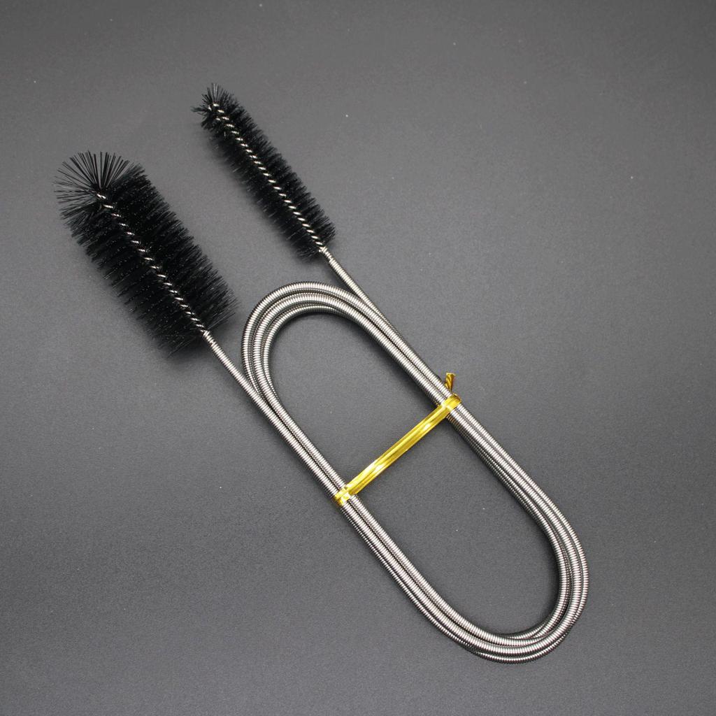 Aquarium Water Pipe Cleaning Brush - Stainless Steel Spring Unclogging Tool