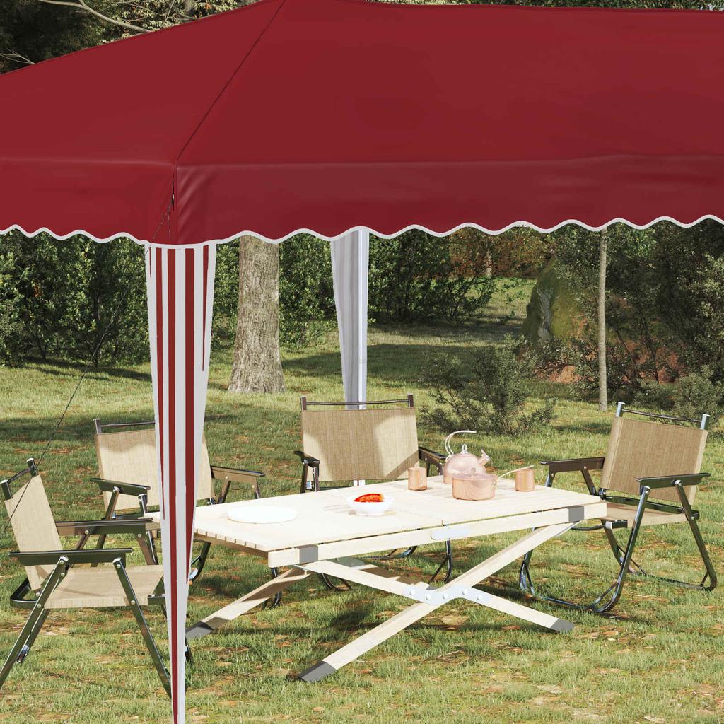 Pop Up Party Tent 575 X 290 X 245 Cm Burgundy Red