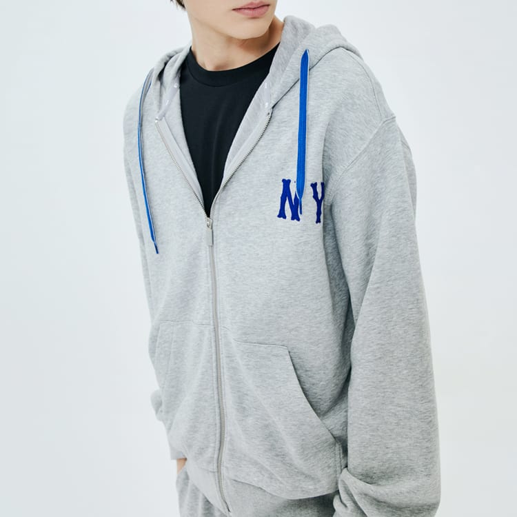 MLB Common New York Yankees NY Hooded Sweatshirt Unisex Heather Gray Gift Recommendation 31TR02011-50M