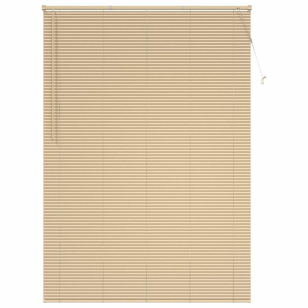 Venetian Blind Light Brown with Pattern 213 x 150 cm 25 mm PVC