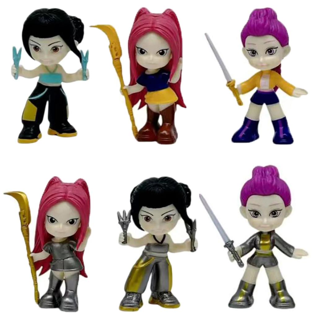 Anime KPop Demon Hunters Box HUNTRIX SAJA BOYS RUMI MIRA ZOEY Derpy Tiger Actionfigur Modellpuppe Spielzeug Überraschungsdeko Geschenk