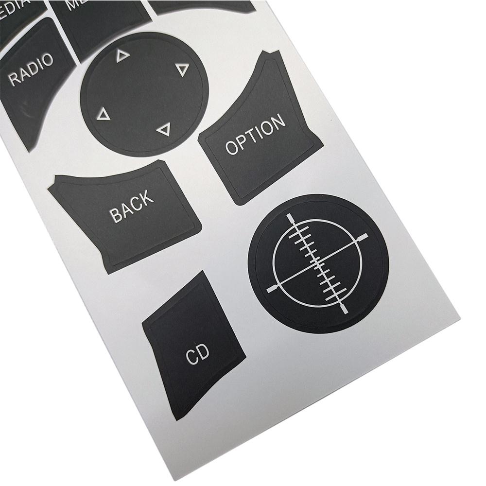 New 1 Set Button Repair Decal Stickers For BMW 3 Series E90 E92 E93 iDrive 2009-2011