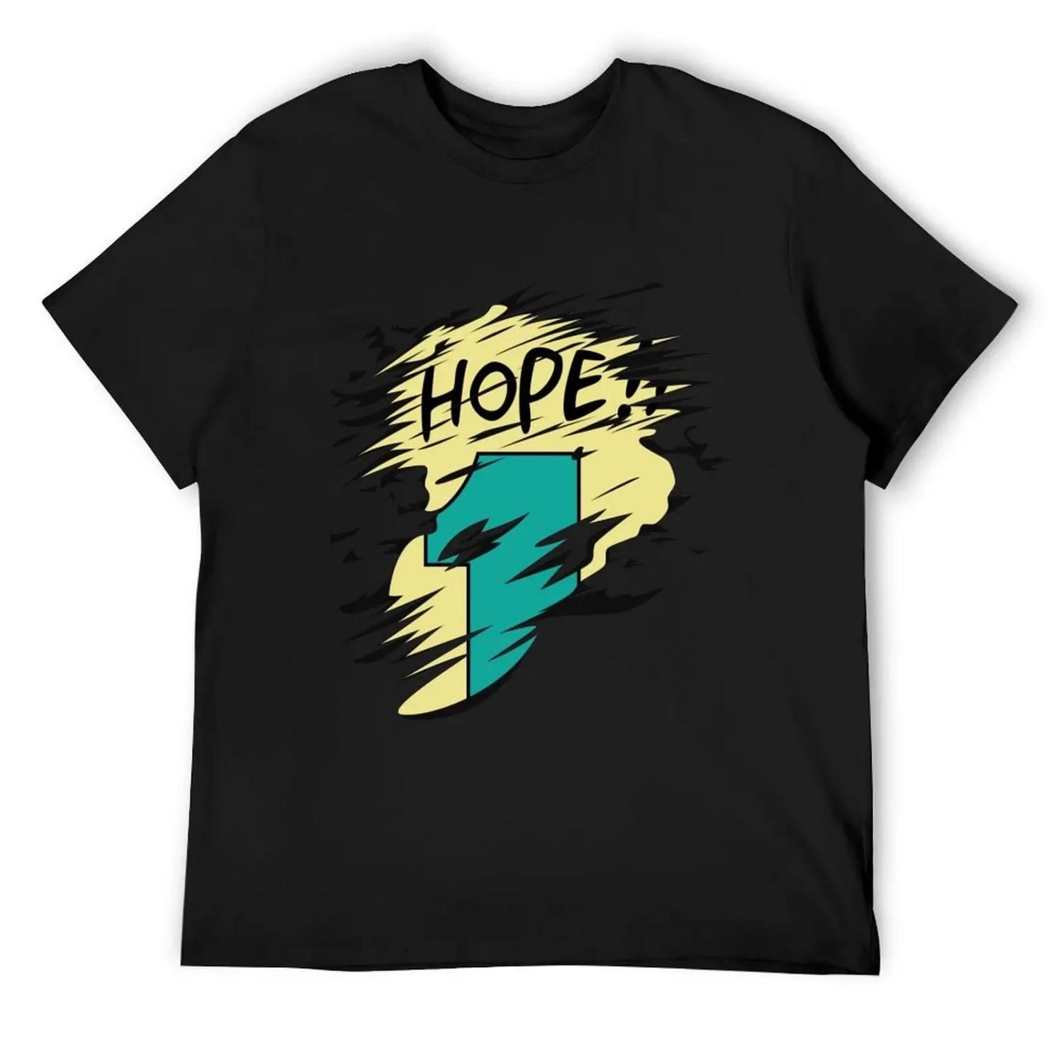 

Hope!! T-Shirt anime tshirt funny costumes vintage clothes plain black t shirts men XXXXXL чорний