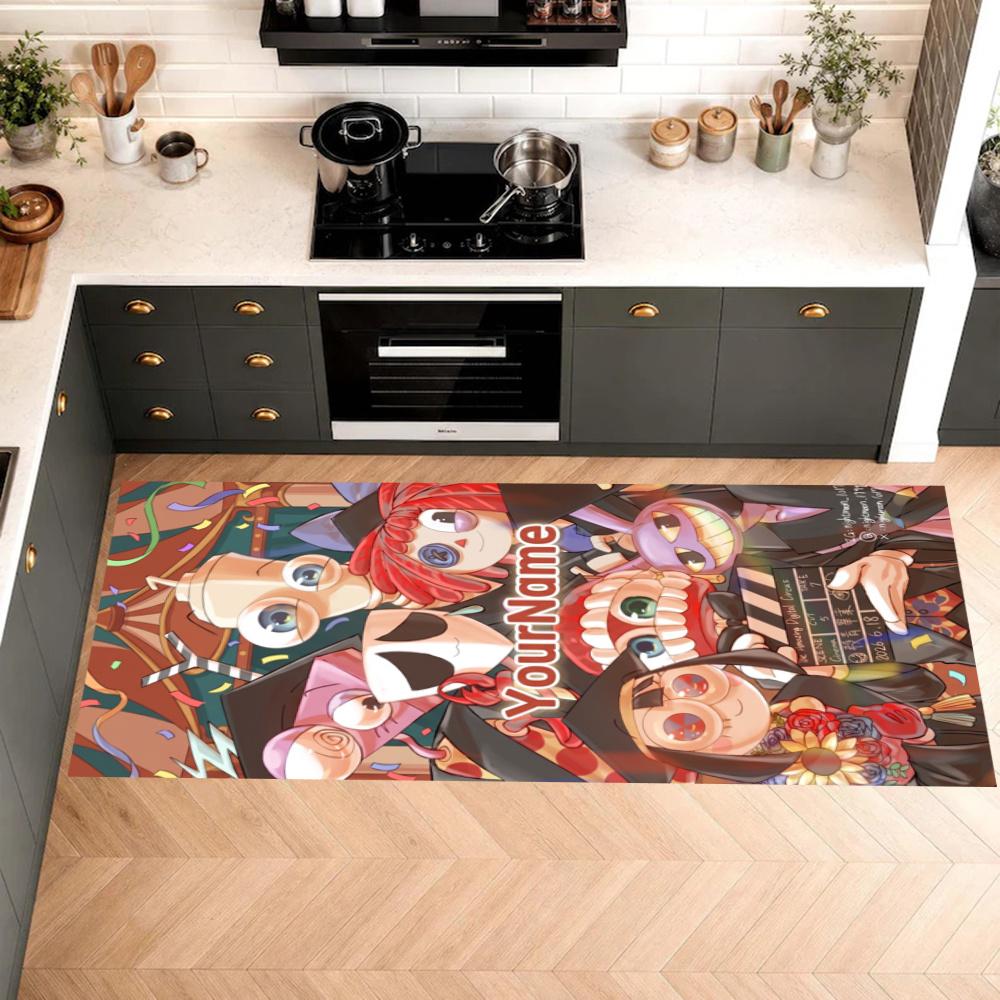Digital Circus Customize Your Name Kitchen Rug Runner Rug Laundry Mat Hallway Entryway The Best Gift Choice
