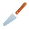 Stainless Steel Scrapers Non-stick Kitchen Grill Scraper Durable Wooden Handle BBQ Spatula Hamburger Patties Pizza Baking Tools