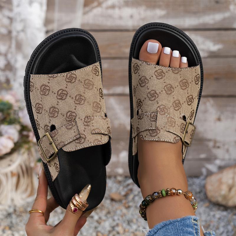 Fashion Women Slippers Trend New Summer Anti-slip Beach Shoes Platform Flat Sandals Slip on Outdoor Comfortable Slippers Slides Women