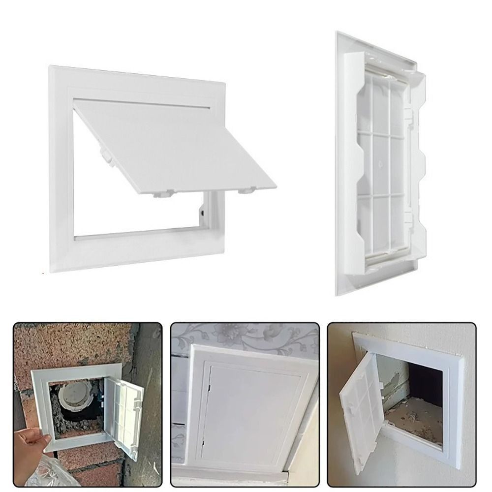 White Opening Flap Cover Plate Plastic Inspection Hole Mew Access Hatch Cover  Doors Wall Ceiling