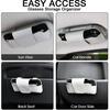 Sunglass Holder For Car Visor, Car Sunglasses Holder Leather, Eyeglasses Holder Glasses Storage Case Visor Accessories