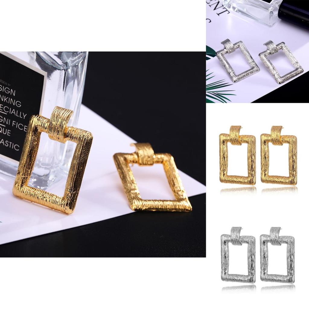Contemporary Geometric Alloy Earrings For Women Perfect For Work Anniversaries