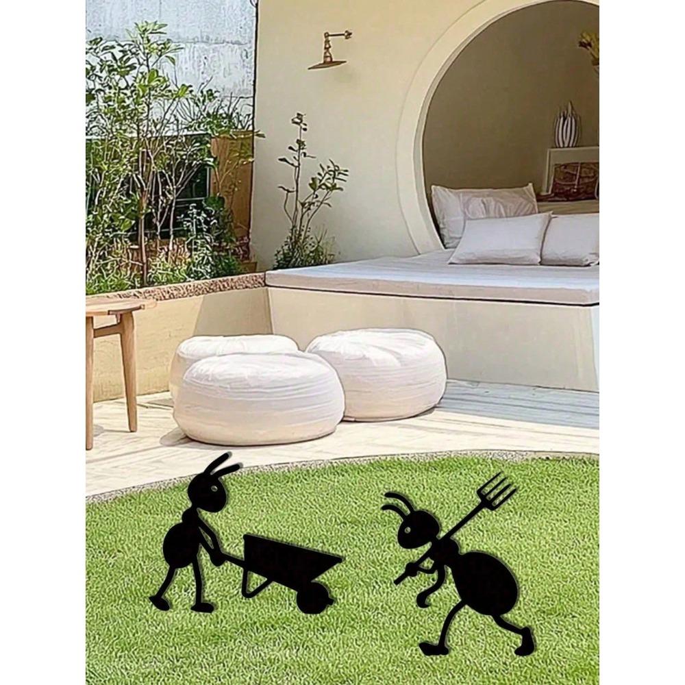 Vintage Metal Iron Ant Sculpture Outdoor Halloween Decor Christmas Yard Ornament Farmhouse Patio Art Thanksgiving Lawn Statue Holiday Gift