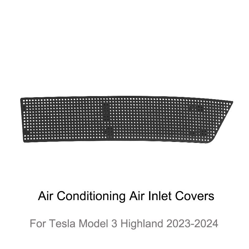 For Tesla Model 3 Highland 2023-2025 Frunk Air Conditioner Air Inlet Cover Hood Air Inlet Encrypted Filter Snap-on Installation Air inlet Cover