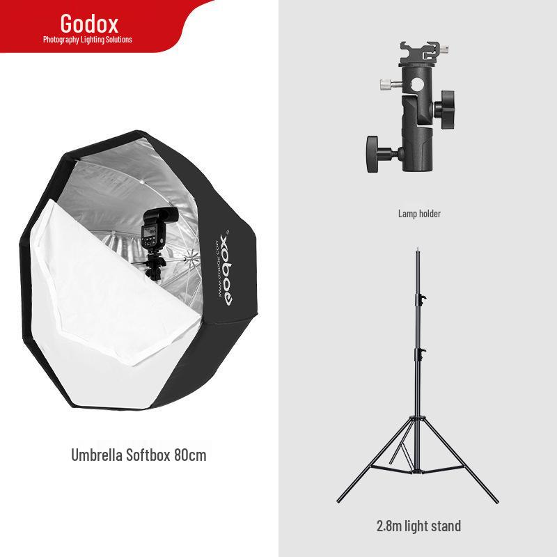 Godox Octagonal Softbox with Grid - Portable 80/95/120cm On-Camera Fill Light