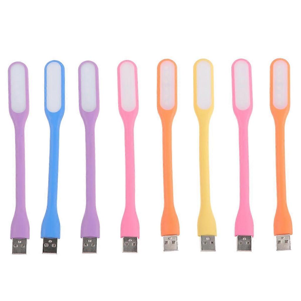 Bedside Reading Lamp Usb Led Lamp Creative Light Indoor Use Assorted Color 8Pcs
