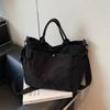 2026 New Stylish Design Corduroy Shoulder Bags Solid Zipper Retro Large Capacity High Quality Commute Tote Bags for Women