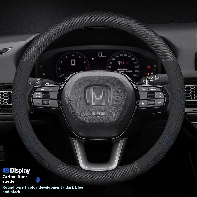 Honda TYPE R Accord Civic HRV CRV CITY Jazz Pilot Odyssey Spirior FIT Carbon Fiber Car Steering Wheel Cover Auto Accessories RB6