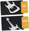 Cabilock 3-in-1 Bottle Opener Set, Guitar Shape Can Opener, Alloy Beer Bottle Opener Gadget, Silver 2-Pack * 3 Sets