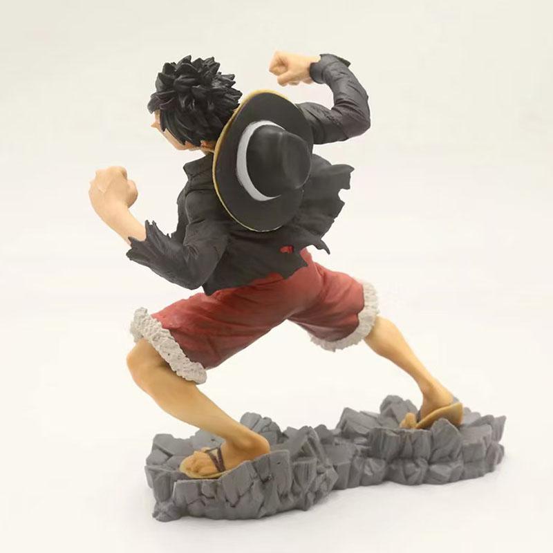15cm Anime One Piece Luffy Fire Fist Ace Battle Figure Scene Action Figurine Collection Model Dolls Birthday Toys Gifts