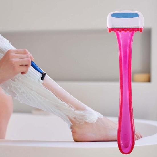 Bikini-Rasierer T-Typ, multifunktional, tragbar, scharfes Gewinde, rutschfester Körperrasierer für Frauen