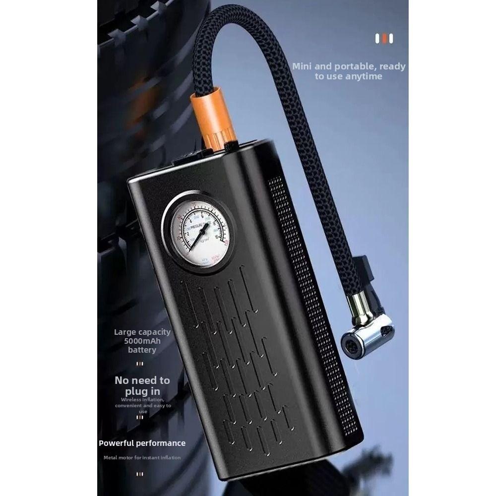 Pointer Pressure Gauge Electric Air Compressor Portable Handheld Air Pump  Balls Inflation