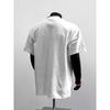 European sizes New American High Street Style Men's Oversized Drop-Shoulder Printed T-Shirt with Loose Fit and Round Neck