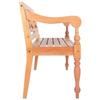 Banc - Batavia - Acajou massif - Marron clair - 2 places
