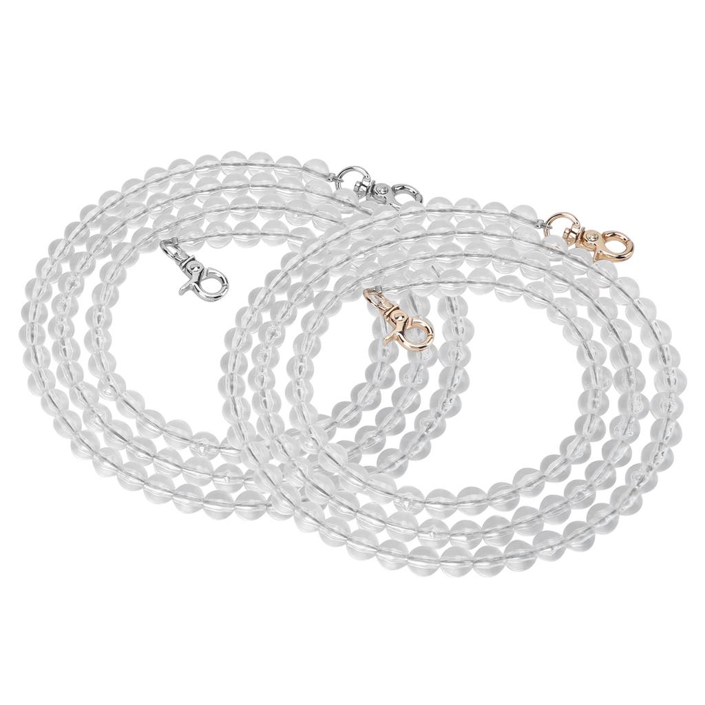 2ks Popruh na tašku Akryl Kov DIY Mobilní telefony Dekorativní doplňky pro dívku ženu 1 metr