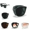 2024 New Arrival Small Fresh Stylish Women's High-grade Feeling Folding Sunglasses Uv Protection Big Frame Travel Sunscreen