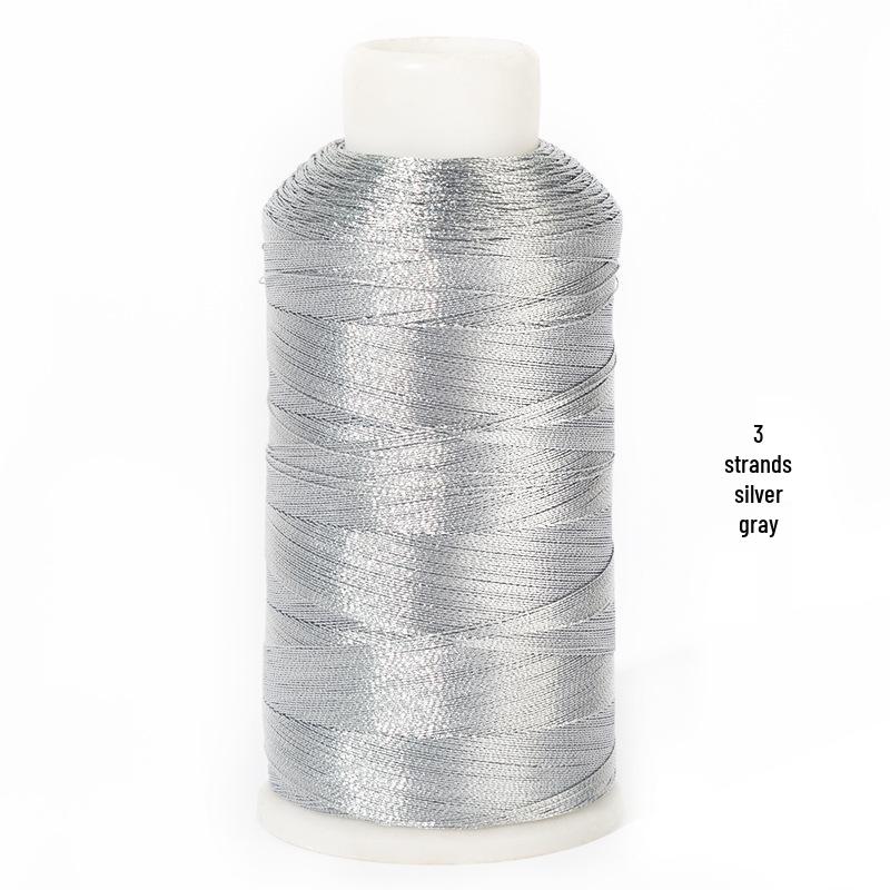 Gold & Silver Thread Braided Necklace/Bracelet DIY Material: Gold Wire, Gold Thread, Tassel Thread, Rope Large Roll 100g