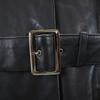 LITTLE NEW YORK Sheepskin Leather coat 6 black COLLECTION Women Used