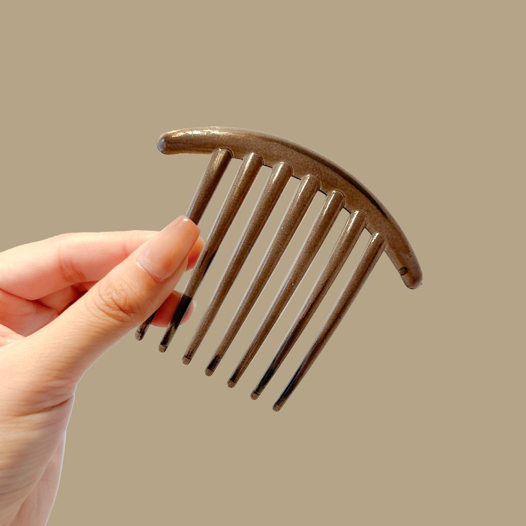 Black 7 Teeth Hair Combs Jewelry Charm Women Retro Simple Leopard Hairpin Hair Clips Barrettes Fashion Headwear Hair Accessories