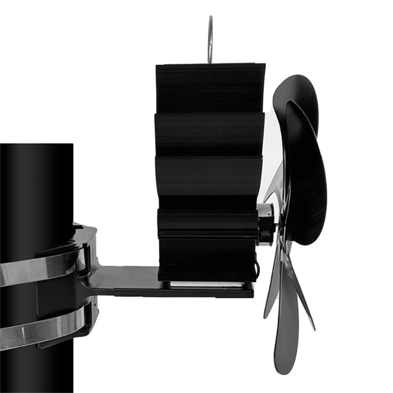 Heat Powered Stove Fan Fireplace Fan Efficient Heat Distribution for Cozy Homes for Various Heating Devices Long lasting