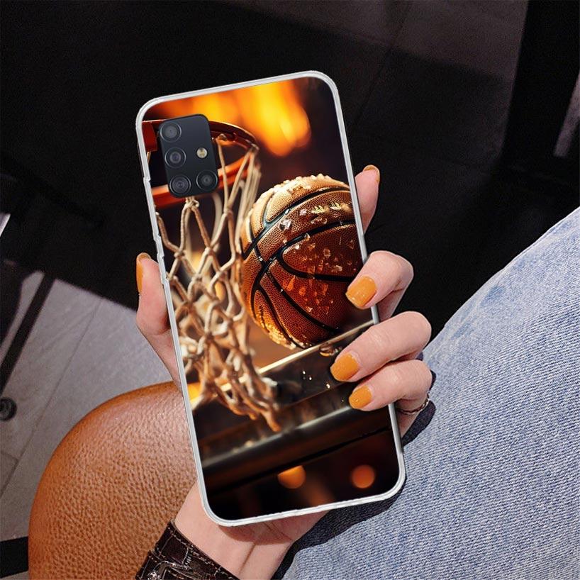 Basketball Basket Play Phone Case For Samsung Galaxy A52 A32 A22 A12 A51 A31 A50S A30S A20S A10S Note 20 Ultra 10 Plus S10 A72 A