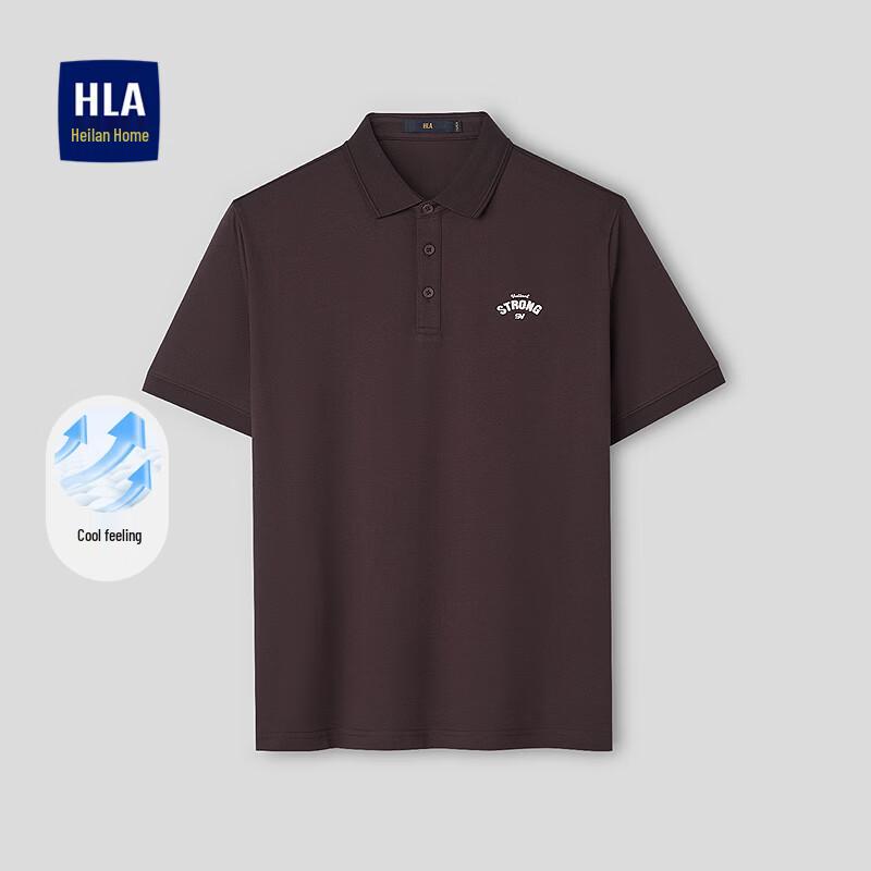 HLA Men s Cool-Feel Embroidered Polo Shirt M