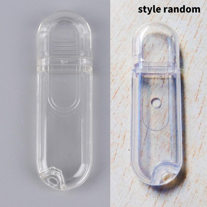 Liten plastinstrumentkapsling USB-sticka Kopplingsdosa Plast Transparent U-diskkapsling Plast U-diskhölje