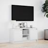 Vidaxl TV Cabinet with LED, White, 100X34X50 Cm, Wood-Based Material