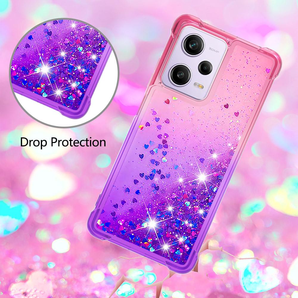 For Xiaomi Redmi Note 12 Pro 5G/Note 12 Pro Speed 5G/Poco X5 Pro 5G TPU Case Gradient Quicksand Phone Back Cover