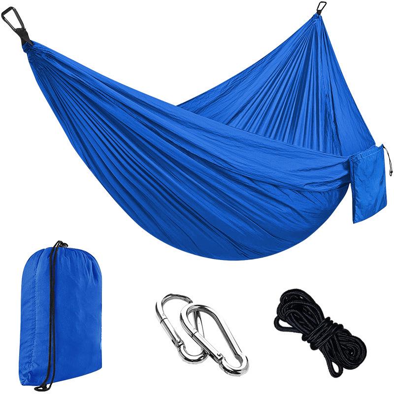 Portable Nylon Parachute Camping Hammock Swing Chair (Single/Double)