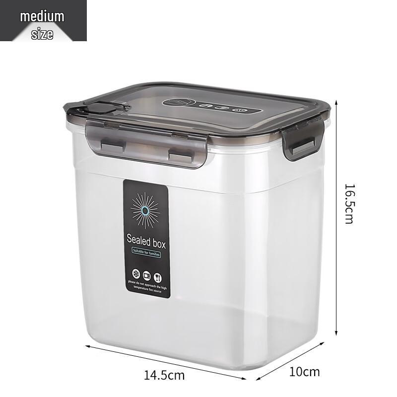 

ZISIZ 2500ml Square Airtight Storage Jars, 2-Pack