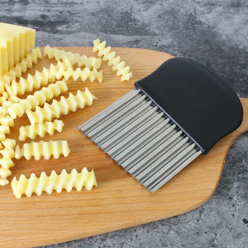 Wave Knife Cut Potato Corrugated Spikes Cut Fancy Shreds Deep Grain Potato Lattice Slicer Fries Slicer Home