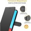 Coque pour Samsung A52 5G (6,5") - PROSHOP - Effet Cuir - Fermeture Magnétique - Noir
